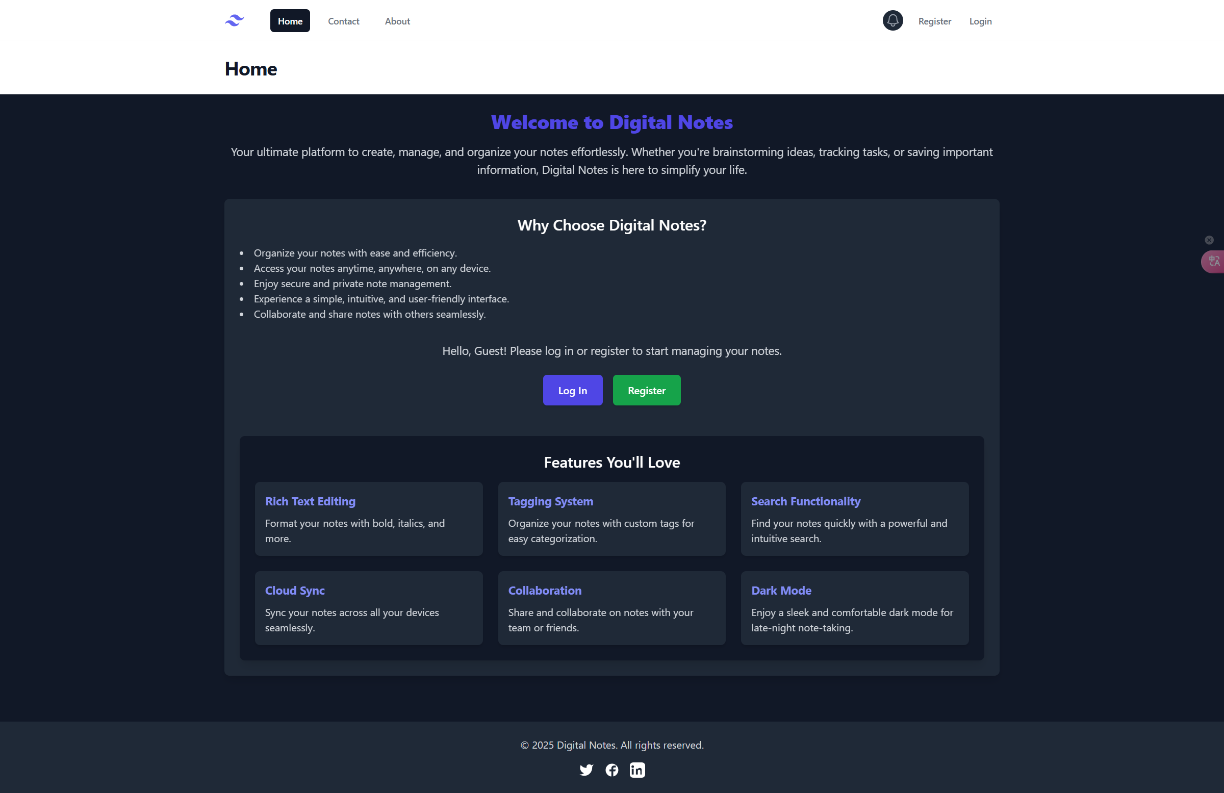 PHP Web Application Screenshot